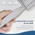 Miniatyrbild 5 av 6: 2-Pcs Barber Fade Combs Hårklippskam GRÅ Kamm för skjutmått Tryck- och saxkam med långt skaft