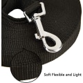 Miniatyrbilde 2 av 5: Lang Treningsline for Hund Nylon Lang Treningsline for Hunder Uten Stropper for Katter og Hunder Gåtur Kjæledyr (5M Lang, Svart)