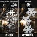 Miniatyrbilde 3 av 6: Jule Snøfnugg Projektorlys Utendørs, Lasama Highlight Led Snøfallsprojeksjon, Vanntett Landskap Juledekorasjonsbelysning for Jul H