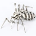 Miniatyrbild 1 av 7: Spider 3D Stål Metall Joint Mobility Miniatyr Model Kit Puzz