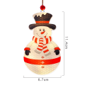 Miniatyrbild 5 av 6: LED snöljus Julgranshängen snögubbestrumpor dekorativa ljus Julknappar dekorativa ljussnöre