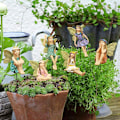Miniatyrbilde 2 av 5: Resin blomsterfe plug-in hagefe statue mikro landskapsdekorasjoner