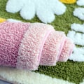 Miniatyrbild 5 av 5: Söta badrumsmattor, extra mjuk mikrofiber dörrmatta Halkfri Tvättbar vattenabsorberande dusch Toalett Badmatta mattor Set, Dörrmatta för inomhuskök - Daisy Fl