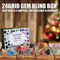 Miniatyrbild 4 av 7: 2022 Christmas Blind Box, 24 Cell Ore Blind Box Gröna julklappar för presenter till barn