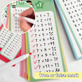 Miniatyrbild 3 av 7: Tabellkort 0-12 gånger, multiplikationstabell, verktyg för självtest i matematik, Montessoriträning, läroböcker