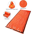Miniatyrbild 6 av 8: 2 Pack Nödsovsäck Lätt överlevnadssovsäck, multifunktionell livräddningsutrustning för vandring, camping, utomhuslivräddningsutrustning orange 