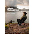 Miniatyrbild 3 av 7: Bärbar Ultralätt förvaring Utomhus campingbord Aluminiumlegering Vikbar turistdisk för picknick