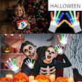 Miniatyrbild 5 av 6: LED-blinkande Rave-handskar, Blinkande Finger Light Up-handskar, LED-handskar, LED-handskar för barn, Halloween julstrumpor Coola leksaker Födelsedag
