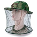 Miniatyrbillede 2 af 6: Havebiavlshat med camouflage-net til myggenet udendørs myggehat