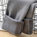 Pikkukuva 4 / 5: Naisten talvileggingsit, slim fit samettihousut, harmaat tiukat leggingsit, paksut lämpimät housut, koko S (40KG-55KG)