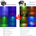 Miniatyrbilde 2 av 7: DJ Party Lys Scene Laser - Nordisk RGB Lyseffekt Lydaktivert Disco Strobe med Fjernkontroll - Musikkshow Projektor for Innendørs Bursdagssal