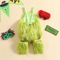 Miniatyrbild 7 av 7: Baby 6-12 månader Pojke Flicka Juloutfit Toddler Tomtekostym Söt jultomte Cosplay Dress Up Kläder Xmas Rock Byx Set