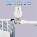 Miniatyrbilde 2 av 5: 3X Termostathode TRV Radiator Termostatisk varmer Kontrollhode