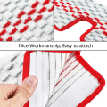 Miniatyrbilde 5 av 5: 2 stk. som passer til O-cedar moppehode rød Mikrofiber roterende erstatningsmoppeklut