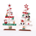 Miniatyrbild 1 av 5: 2 stycken juldekorationer Trämålade Ansiktslösa dockornamentationer Trähantverk
