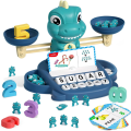 Miniatyrbild 1 av 6: Dinosaur Kindergarten Förskola Inlärningsaktivitet Matte Räkna Matchande bokstäver - Leksaker för 3, 4, 5, 6, 7, 7-åriga Bo