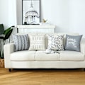 Miniatyrbillede 2 af 6: Sæt med 4 pudebetræk 45x45cm Moderne dekorative pudebetræk Sofapudebetræk Dekoration Stue Soveværelse til sofa stol