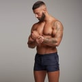Miniatyrbillede 2 af 5: Badebukser til mænd Boksershorts Sports Shorts Strand Fritid Justerbar Snøre (L)