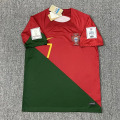 Miniatyrbild 3 av 4: 22-23 Portugal Hem #7 Ronaldo Fotbollströja Kostym Barn & Vuxen Originalreproduktion XL (180-185cm)