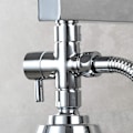 Miniatyrbild 2 av 7: Trevägsventil i massiv mässing G1/2" Handdusch Duschkomponenter Universal , krom DSF007