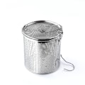 Miniatyrbilde 1 av 5: Te-kule for løs te, te-infusersett i rustfritt stål, ekstra finmasket tebrygger for brygging av te, krydder og smakstilsetninger (14X16cm)