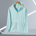 Miniatyrbilde 2 av 5: Zipper Upf50+ Sommer Solbeskyttelsesklær Herre Ice Silk Strikket Langermet Par Beskyttelse Hud Solbeskyttelsesklær Dame(L)