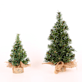 Miniatyrbillede 1 af 6: Juletræ 20cm grønt træ 30cm Mini juletræ linned underskov indkøbscenter vindue kontor dekoration på juledag