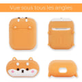 Miniatyrbild 6 av 6: Söt Airpods Case, Airpods 2 Case, Corgi Hund Cool Roliga Djur 3D Tecknad Valp Formad Full Skydd Stötsäkert Mjukt Cover