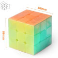Miniatyrbilde 3 av 6: Toy Warrior W 3x3 speed cube jelly 3x3x3 magic cube puslespill transparent rosa