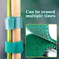 Miniatyrbild 1 av 5: 50m Självhäftande Nylon Buntband Grön Justerbar Konstruktion Loop Support Trädgårdsgarn Återanvändbart Fästelement
