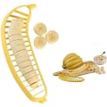Miniatyrbild 1 av 5: Banan Slicer - Frukt Slicer - Slicer - Plast - Banan - Frukt - Cutter - Slicer - Kök - Frukt - Färg Random - Hem - Tillbehör