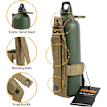 Miniatyrbild 4 av 7: Tactical Military Portable Bälte Flaskhållare Pouch Molle Justera EDC Vattenflaskhållare för Jakt Promenad Löpning Resa