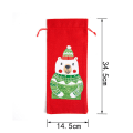 Miniatyrbillede 5 af 5: 3-delt julehat Plaid julehat Deluxe plys hat til julekostumefester og ferieaktiviteter