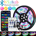 Miniatyrbild 1 av 5: 5V magic färg USB ljusstång RGB-blixt färgskiftande ws2812b hästkapplöpning andas vattenbord atmosfär led ljusband (3m)