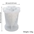 Miniatyrbillede 2 af 5: Juletræslysform fyrretræsduftende lys gips ornament DIY silikoneform