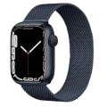 Miniatyrbillede 5 af 5: Urrem i rustfrit stålnet til mænd og kvinder, egnet til Apple Watch 7 Milan-rem (grå 42/44/45 mm)