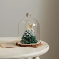 Miniatyrbillede 3 af 5: Juletræslysform fyrretræsduftende lys gips ornament DIY silikoneform