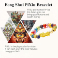 Miniatyrbilde 2 av 5: Feng Shui lykkearmbånd - Pixiu-armbånd for kvinner menn, Pi Yao med Sagin Pixiu-tegn for beskyttelse kan gi lykke og velstand