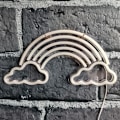 Miniatyrbild 3 av 4: Akryl Neon Light Backboard Regnbåge Molnform Väggmonterad flexibel ljus (1 bit 40*20cm)