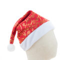 Miniatyrbilde 2 av 5: 3 Julehatter Trykte Flanell Julehatter med Gullstjerne Snøfnugg Juledekorasjon Bruk 40*28cm