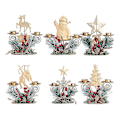 Miniatyrbild 2 av 3: Julgran Jul Ljusstake Hem Järn Ljus Ornament Present Skrivbordsljushållare för jul Bordsdekoration Guld