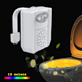 Miniatyrbillede 2 af 7: 16 farve toiletlys atmosfærelys toilet natlys mini hængende intelligent automatisk menneskekropssensor LED natlys