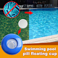 Miniatyrbild 5 av 7: Uppblåsbar/överjordisk pool flytande 1-tums klor/brom tablettdispenser för pooler, spa, badtunnor och fontäner, idealisk för uppblåsbara och ovanför