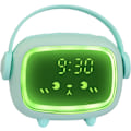 Miniatyrbild 1 av 6: Barn Flickor Pojkar Digital väckarklocka, Söt väckarklocka 2 Alarm 6 Justerbar musikvolym 3 Skärmens ljusstyrka Timer Nattljus（Grön）