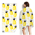 Miniatyrbild 1 av 2: gul ananas-Badhandduk Strand Badrum Kropp Badlakan 160*80cm Hem Utomhus Resor