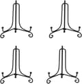 (4-Pack) Display Ställ för Iron, Svart Iron Easel Board Display Photo