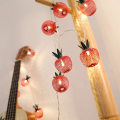Miniatyrbild 3 av 6: 10 LED Apple String Lights Metal Mesh Batteridrivna Fairy Lights för sovrum bröllop Inomhus Utomhus Hem Party
