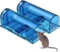 råttfällor, Humane No Kill Live Catch and Release Mouse Traps, Reusable with Cleaning Brush - 2 Pack