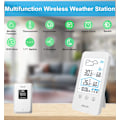Miniatyrbillede 2 af 6: Trådløs vejrstation med udendørs sensor, indendørs udendørs hygrometer termometer, farve LCD-display, med kalender, vejrudsigt, ℃/℉ kan skiftes