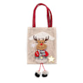 Miniatyrbillede 1 af 6: Julegavepose Tote Bag Lange Ben 3D Figurine Jule slikpose Børns Julegaver (Jule Elk)